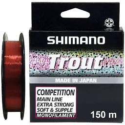 Волосінь Shimano Trout Co мpetition Mono 150 м 0.22 мм 4.05 кг Red