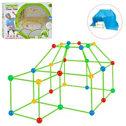 Дитячий конструктор-намет Bambi Build your own den 2020-36A трубки та кульки - мініатюра 2