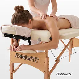 Масажний стіл EasyFit ZenRest кушетка складна Бежевий з чохлом - мініатюра 7