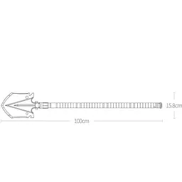 Мультифункціональна лопата Xiaomi NexTool Shovel 14 in 1 (KT5524) [40577] - мініатюра 2