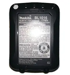 Набір акумуляторів BL1016 та зарядний пристрій для продукції Makita CXT (197652-7) - мініатюра 7