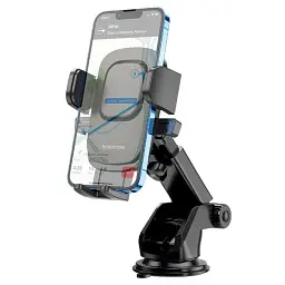 Автомобільний тримач для телефона BOROFONE BH60 (чорний) - на панель та лобове скло - мініатюра 5