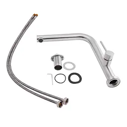 Змішувач для кухні Qtap Zdenek QTZDN9032103FC Brushed Nickel PVD, Никель - мініатюра 4