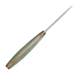 Ніж з чохлом туристичний SRM Fossa 605T-GP, (8.8 см) 14C28N / G10 зелений - мініатюра 5