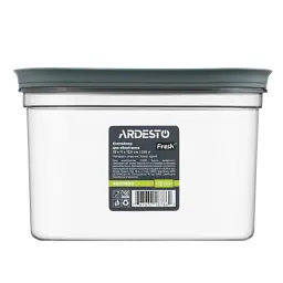 Харчовий контейнер Ardesto Fresh 1.55 л, пластик, прямокутний, сірий (AR1309GG) - мініатюра 2