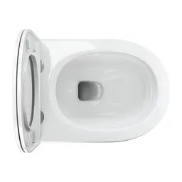 Унітаз Omnires Ottawa Comfort 54x365 підвісний без обідка сидіння дюропласт white gloss OTTAWACMWBP, Білий - мініатюра 3