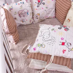 Подушки-борти MirSon Kids Time 18-300 Cream time бежеві 12 шт. - мініатюра 14