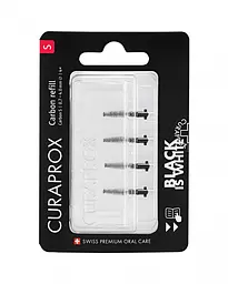 Набір міжзубних йоржиків Curaprox Black is White refill CPS Carbon S, 4 шт - мініатюра 2