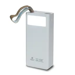 Повербанк 20000mAh Power Bank Kraft TPB-2320 White 22.5W QC3.0 LED-ліхтар (43-00032) - мініатюра 2
