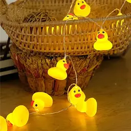 Гірлянда світлодіодна для дитячої кімнати DUCK 1.5 м Гірлянда із 10 пластикових міні-каченят