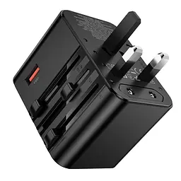 Мережевий зарядний пристрій Hoco AC31 USB/2 Type-C PD 25W чорний - мініатюра 6