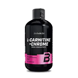 Жироспалювач BioTech L-Carnitine + Chrome, 500 мл - Апельсин