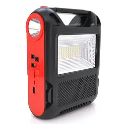 Переносний ліхтар з сонячною панеллю Voltronic JY-108+Solar, 2 режими, акумулятор, 2 лампочки 3W, USB вихід - мініатюра 3