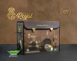 Набір посуду Casa Royal G-UKR 20200 "Bio Granit" Black 7 предметів - мініатюра 3