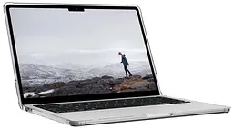 Чохол UAG для Apple MacBook Pro 13" (2020-2022) Lucent Ice/Black - мініатюра 2