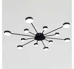 Світлодіодна люстра стельова Artlight 6473/12 з круглими плафонами, 74 Вт - мініатюра 3