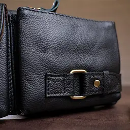 Сумка на пояс 14734 Vintage чорна - мініатюра 9