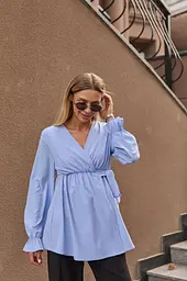 Блуза для вагітних та годуючих Toscana 3XL (52) Lullababe Блакитний - мініатюра 8