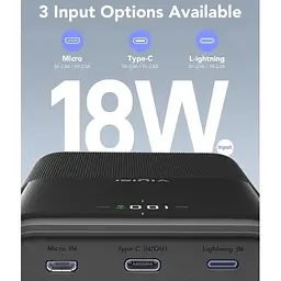 Універсальна мобільна батарея 30000 mAh, G3015, Black, 22.5 Вт VIYISI teh0027643 - мініатюра 2