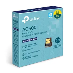 Бездротовий Nano Wi-Fi Bluetooth 4.2 USB-адаптер, Archer T2UB Nano TP-LINK - мініатюра 2