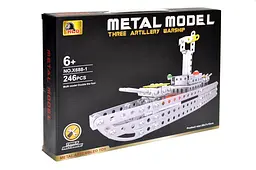 Конструктор металевий "Корабель" 246дет X688-1 р.35 x 26 x 5,5см
