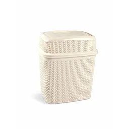 Кошик для сміття Ucsan Knit Design 5 л крем (102203) - мініатюра 2
