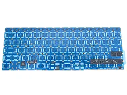 Клавіатура для APPLE MPXQ2LL/A Macbook Pro Retina (2016, 2017) (RU BLACK, Горизонтальний Enter з підсвічуванням). - мініатюра 2