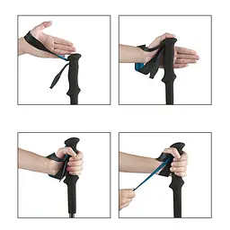 Трекінгова палиця Naturehike ST08 NH18D020-Z) складна - 120 см - бордова - мініатюра 3