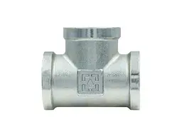 Трійник RAFTEC 1" латунь, ВВВ, DN25, нікель, T03 - мініатюра 4