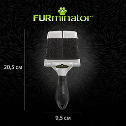Щітка-пуходерка FURminator для котів і собак, жорстка, 20.5х9.5х1.5 см - мініатюра 6