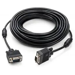 Кабель мультимедійний VGA M to VGA M 15.0m Vinga (VCPVGAF15BK) - мініатюра 2