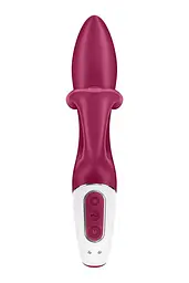 Вібратор-кролик із потрійним відростком Satisfyer Embrace me Berry, 2 мотори, діаметр 3,6 см - мініатюра 5