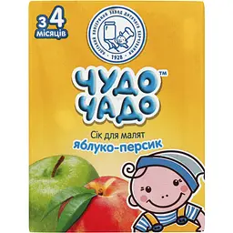 Упаковка соку Чудо-Чадо Яблуко-Персик з м'якоттю 3.6 л (200 мл х 18 шт.) - мініатюра 2