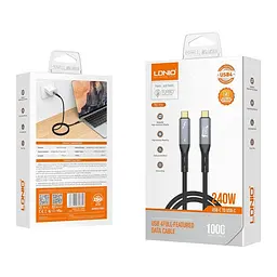 Кабель 240W Type-C to Type-C - LDNIO TC11c USB4.0 (Thunderbolt 4) 40Gbps - мініатюра 6
