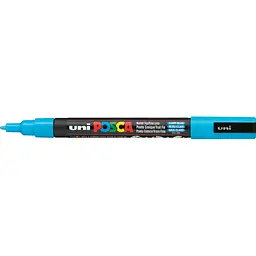 Маркер Uni Posca блакитний 0.9-1.3 мм (PC-3M.L.Blue)