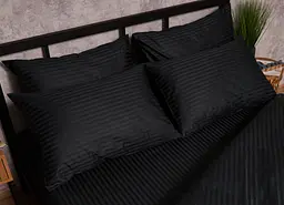Набір наволочок Moon&Star Satin Stripe Midnight Luxe 70х70 см 2 шт - мініатюра 2