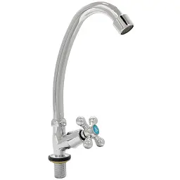Змішувач s83 ½" монокран на гайці (КРАТНО 3шт) AQUATICA QM-1G159C (9783600) - мініатюра 2