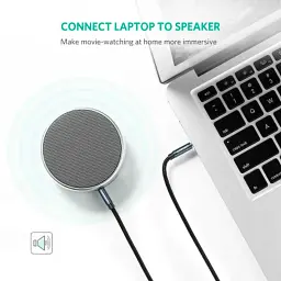 Кабель мультимедійний 3.5mm M to 3.5mm M 2.0m AV112 blue Ugreen (10687) - мініатюра 3