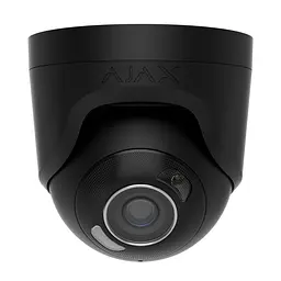 IP-відеокамера 8Mp Ajax TurretCam HL (8 Mp/4 mm) Black f=4mm, ІЧ+LED-підсвічування, з мікрофоном (26-00672)
