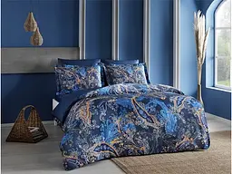 Комплект постельного белья Marisol Blue Семейный Tac pbe0041094 - миниатюра 2