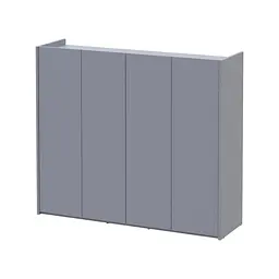 Тумба для обуви Doros Кассель Серый 4 ДСП 128х40х110 (41516226)