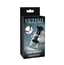 Вакуумні стимулятори сосків Pipedream Fetish Fantasy Series Super Suckers 10.2 см прозорий - мініатюра 2