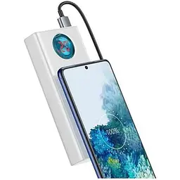 Портативна батарея Baseus Amblight Digital Display 30000 mAh 65W PPLG-A02 White - мініатюра 3