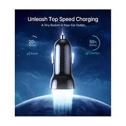 Зарядное устройство для Choetech car 2хUSB-C 40W PD black (TC0008-BK) - миниатюра 4