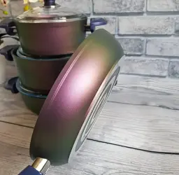 Набір посуду O.M.S. Collection 3016 Green-Violet - мініатюра 5