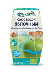 Сок Fleur Alpine с родниковой водой Яблоко, 200 мл