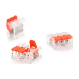 З'єднувач кабелю 3-pin аналог WAGO K221-413, 15штпак Voltronic (K221-413/15)