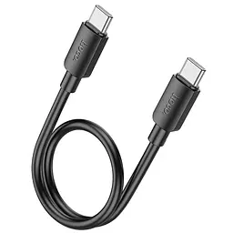 Дата кабель Hoco X96 Hyper Type-C to Type-C 60W (0.25m) Black - мініатюра 2
