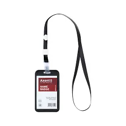Бейдж Axent чохол SoftTouch матовий, 54х85мм ,чорний (4550V-01-A) - мініатюра 6