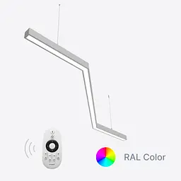 Керований світлодіодний світильник X-LED 80ВТ Зигзаг ral (1450*555*43) LSNZ-80dc